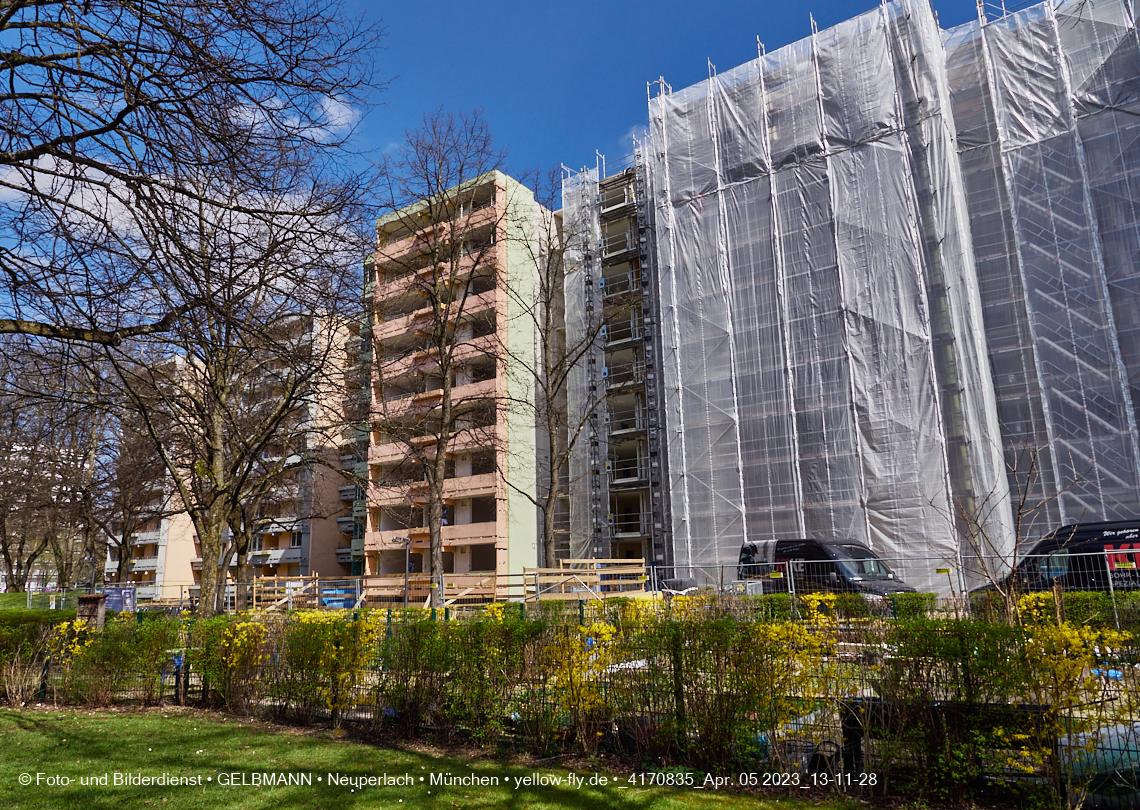 05.04.2023 - Baustelle Kurt-Eisner-Straße in Neuperlach